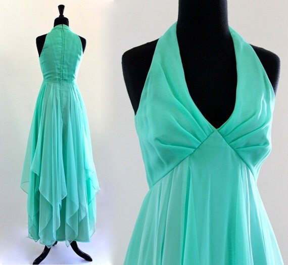 SeaFoam GreeN BoHo ChiFFon TieRed Hippie ProM EveNing WeDDing