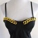 RocKer ChiC BusTier BodyCon Bandage Cocktail Chain Link Dress . medium . ML . large . D222