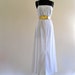 wHiTe CottOn eYeLet PinTuck BoHo WeDDing DreSs Maxi GoWn. SM . medium . D003 .