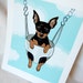 Swinging Min Pin - Eco-friendly 7x9 Print