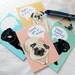 Convo Pug Cards - Eco-friendly Set of 5 - Jumbo Size