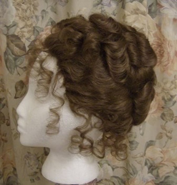 Victorian Romantic hairstyle wig for period costume Cowboy