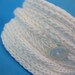 CoTTon..... Large Knitted Cord Bracelet - White Organic Cotton - On sale