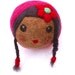 Needle Felted Wool Doll Ball with Braids