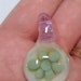 small glass flower focal pendant SALE