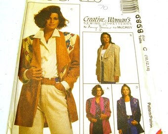 Misses Unlined Jackets - McCall's 6959 (Size 10-12-14) Creative Women's Sewing by Nancy Zieman