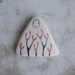 White Beach Pottery Kanzeon Bodhisattva (Kuan Yin, The Bodhisattva of Compassion) with Plants