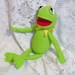 PDF Kermit the frog - 14 inches \/ 35 cm amigurumi doll crochet pattern