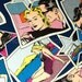 Cool Retro Cartoon Print Fabric