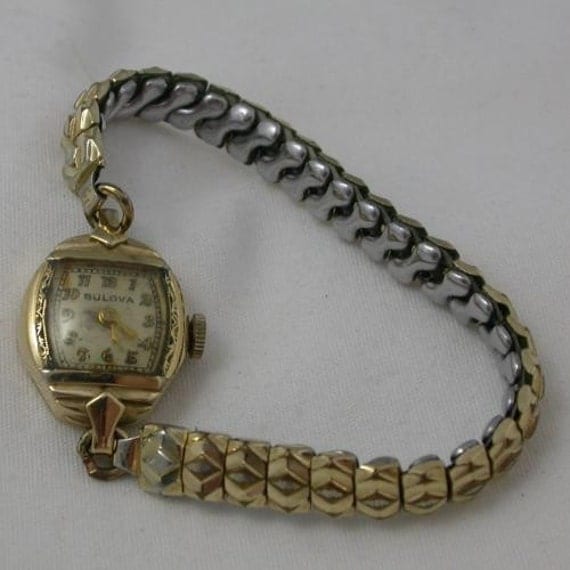 Bulova 10K RGP Ladies Wind-Up Wrist Watch by qualityvintage