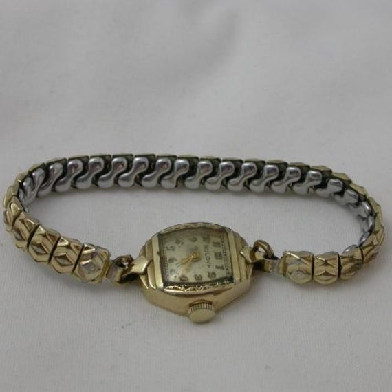 Bulova 10K RGP Ladies WindUp Wrist Watch by qualityvintage