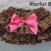 Sassy Pants Leopard Cheetah Cotton Fabric edged in Hot Pink or Your choice of colors