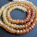 Hessonite Garnet Rondelles