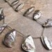 Abalone Paua Petal shaped drops Full Strand