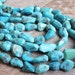Turquoise Faceted Freeform Nuggets
