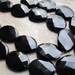 Onyx Faceted LARGE Ovals FULL STRAND