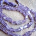 Zircon (NATURAL) Vibrant Lavender Color-Faceted Nuggets FULL STRAND