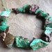 Australian Chrysophrase Giant Size Freeform Rough Nuggets Full Strand