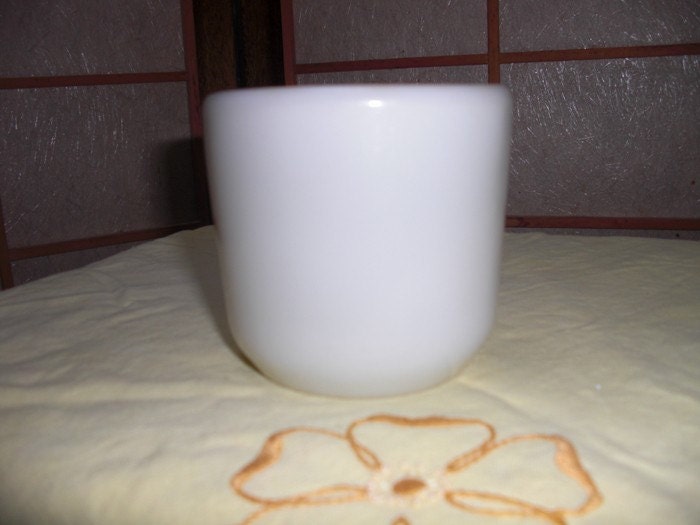 Vintage WWII Navy White Corning Mug no handle