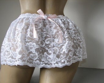 Pretty Girl / Crossdresser Frilly Sheer Skirt Slip for your