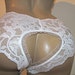 Not for the Shy Sexy Crotchless Lace Boy Shorts Panties Small