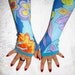 Thouroughly Moderen Millie Sixy's style Silky Lightweight Stretch Jersey Fingerless Gloves Arm Warmers