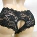 Not for the Shy Sexy Crotchless Lace Boy Shorts Panties Size Small See my matching Fingerless Gloves