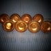 Hardware Handles Modernism Copper Enamel Bowl Pull Knob Antique Vintage Mid Century Modern