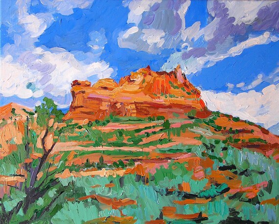 Southwestern Arizona Blue Sky Sedona AZ Fine Art Print 8x10.