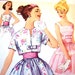 1950s Dress Pattern Simplicity Rockabilly Dress Pattern with Jacket and Cummerbund Misses size 12