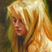 Original Oil Portrait Painting - Halo