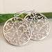 Chandelier Earrings Exotic Large Round Filigree Sterling Silver Ear Wires - Door to Morocco - Bridal Bride