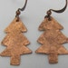 Copper Tree Earrings,Tree Earrings, Copper Earrings.