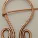 Copper Celtic Penannular Brooch, Shawl Closure. ONSALE.