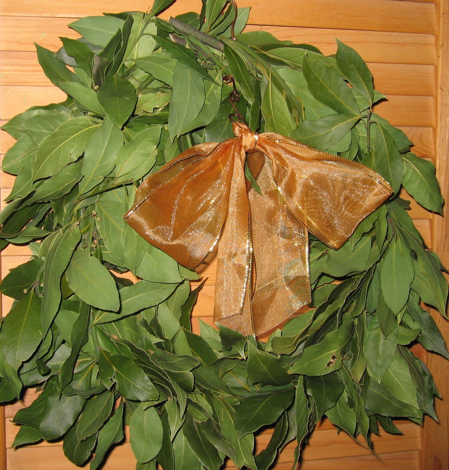 Fresh Organic Edible Bay Leaf Wreath Customs order