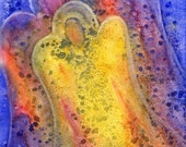 Angels watercolor painting print by Cathy Hillegas, 12x16.8, spiritual, healing, contemporary art, abstract, yellow, gold, orange, red, blue Angels watercolor painting print by Cathy Hillegas, 12x16.8, spiritual, healing, contemporary art, abstract, yellow, gold, orange, red, blue