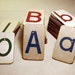 Sandpaper Letters, Uppercase, Lowercase and Numbers mounted on Birch