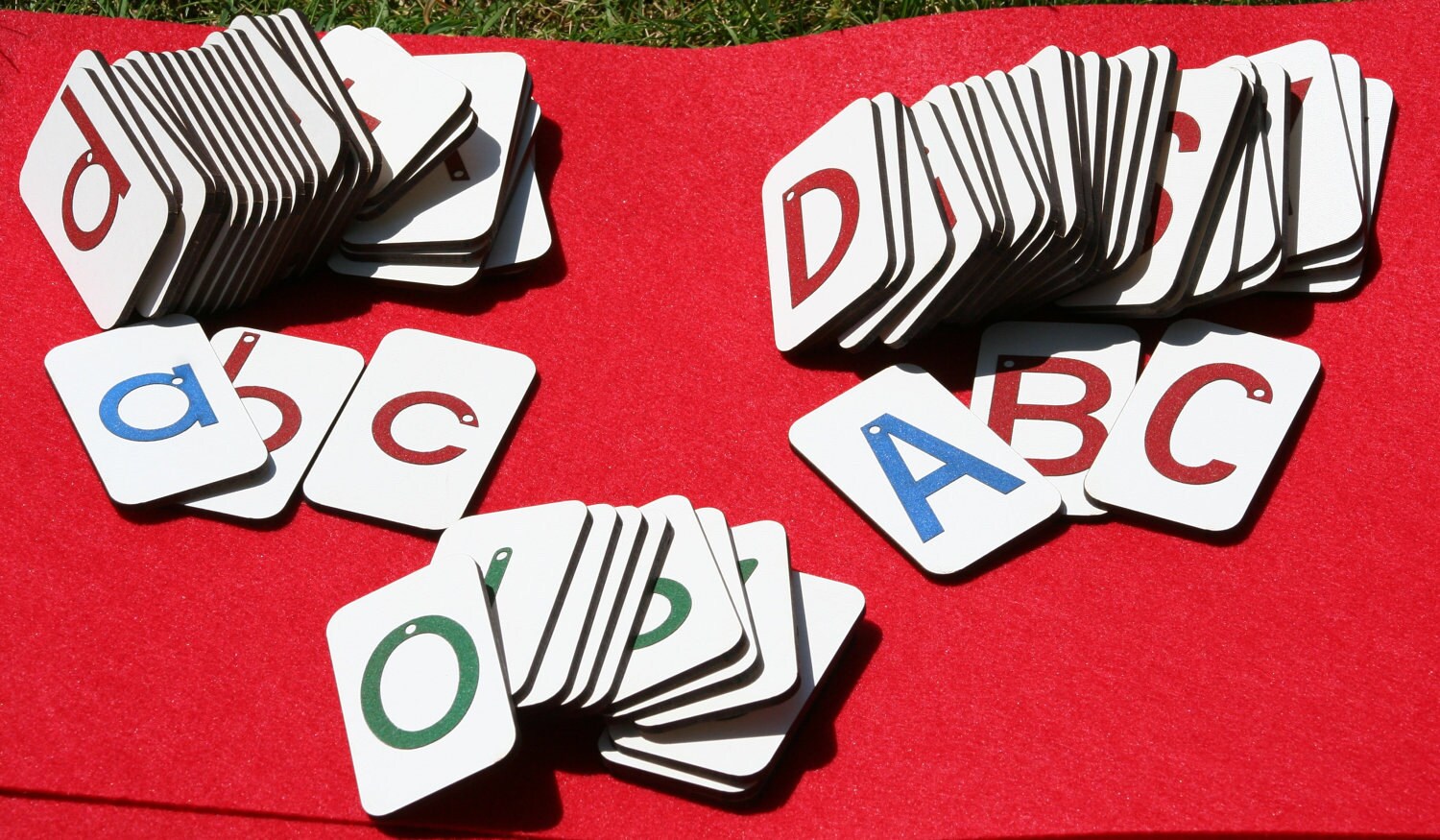 Mini Sandpaper Letters Set Uppercase Lowercase and Numbers