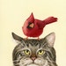 A Peculiar Encounter - 8x10 archival watercolor print by Tracy Lizotte