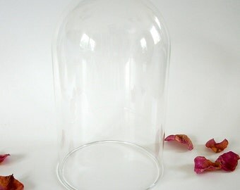 Vintage Glass Cloche, Glass Dome Cloche, Glass Display Dome, Cottage Chic Home Decor Versatile Home Accent Display Dome