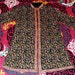 Reserved for Marine Superb Vintage Kashmir Hand Embroidered Three Quarter Length Kaftan Coat PaIsley and Flowers