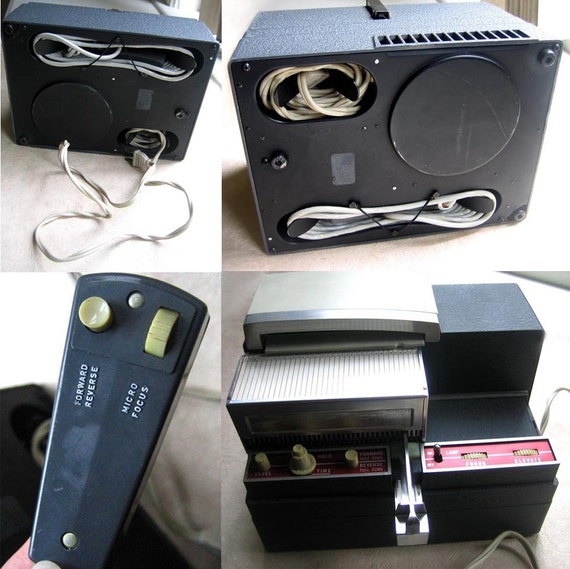 Vintage Airequipt Superba 77 Slide Projector and Magazines