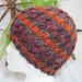Wool Soy Cabled Beanie. Very Soft Hand Knitted Cap. Copper Top. Brown. Grey. Copper.