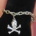 Pirate Skull and Crossbones Bling Bracelet