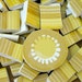 Retro Yellow handcut cut tiles for mosaics
