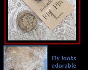 Adorable Tiny Fly Stick Pin