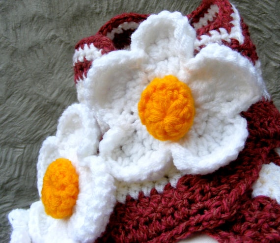 Bacon and Egg Scarf Crochet Pattern - Bacon and Egg Scarf - Very Easy from Th...