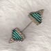 RESERVED 10-19 Deco Pin Collar StickPin HatPin Emerald Green Crystal Antique Jewelry