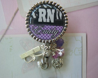 Badge Reel, badge holder for nurses or teachers