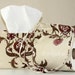 Damask floral bath accessory set